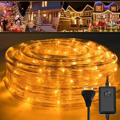 Image de EINFEBEN Tuyau lumineux LED 20m blanc chaud pour l'extérieur intérieur Tuyau lumineux Chaîne lumineuse Bande lumineuse Lumière de fête Eclairage de décoration Eclairage de Noël