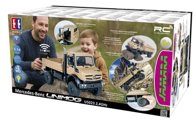 Obrázok produktu pre Jamara Mercedes-Benz Unimog U5023, Rock crawler, 1:14, 6 rok / roky, 770 g