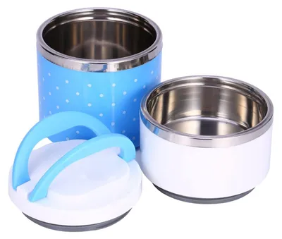 Produktbild von Omgoods - 1L Edelstahl-Thermos-Lunchbox - Doppelt isoliert für warme Speisen