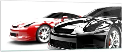 Produktbild von Bilder auf glas - Autos Sport Eleganz - 140x50cm - Glasbilder - Wandbilder - Kunstdruck - zum Aufhängen bereit - Wanddekoration aus Glas - Glas Bilder - Wandbild auf Glas - Einteilig - GAB140x50-2390