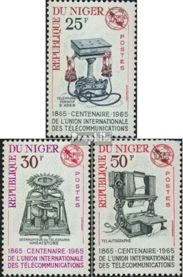 Produktbild von Briefmarken Niger 1965 Mi 99-101 (kompl.Ausg.) postfrisch Internationale Fernmeldeunion