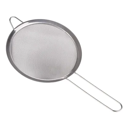 Produktbild von Elegantes Küchensieb Edelstahl Ø 18cm – Vielseitiges Mehlsieb & Abseiher – Ergonomischer Griff mit Aufhängeöse – Rostfrei & Spülmaschinengeeignet