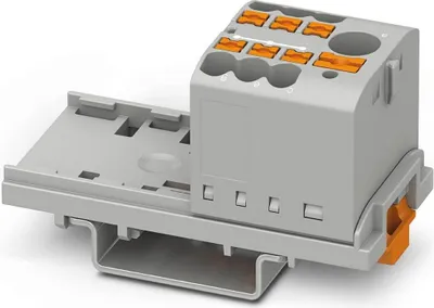 Immagine prodotto di 10 pezzi Blocco di distribuzione - Morsettiera di alimentazione 28,6 mm 24A PTFIX6/6X2,5-NS35GY