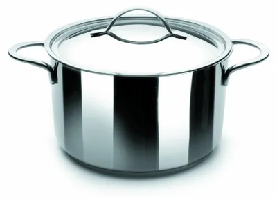 Kochtopf 24 cm Edelstahl 18/10 6,5 L mit Deckel Induktion