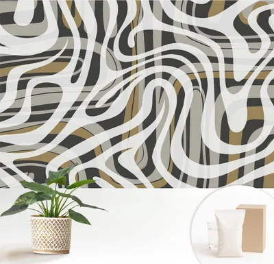 Obrázek produktu pro Samolepicí fototapeta – 152 x 104 cm – tapeta – nástěnná tapeta – nástěnné obrazy – samolepicí fólie – dekorační fólie – tapetová fólie – stěna – dekorace – obývací pokoj – abstraktní linie