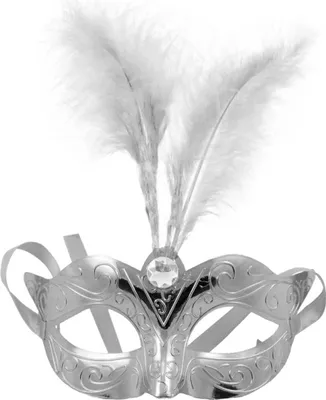 Produktbild von Venezianische Augenmaske in metallic Silber