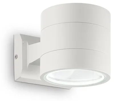 Productafbeelding van Witte wandlamp SNIF ROUND 1, geschikt voor een gloeilamp