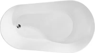 Produktbild von Weiße Halbrunde Acryl Badezimmer  Badewanne Oval Standwanne