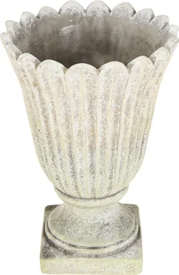 Produktbild von Pflanztopf Steinguss Antik Stil Grau Ø17,5cm H25cm Deko