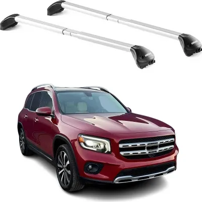 Image de Barres de toit pour Mercedes GLB X247 2020-2025 5P Gris Argenté 2 pièces ABE