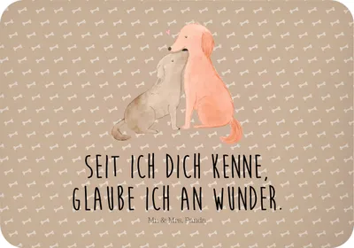 Produktbild von Mr. & Mrs. Panda Kühlschrankmagnet Hunde Liebe - Hundeglück - Geschenk, Notizhalter, Vertrauen, Herz, Optimitisch, Verliebt, Sprüche, magnet, Hund, whiteboardmagnet