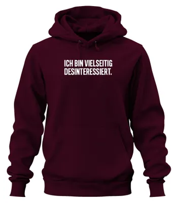 Obrázek produktu pro I am versatile disinterested sarcastic gift ironic uni hoodie mikina s kapucí, Burgundy, S