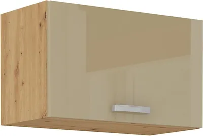 Produktbild von Hängeschrank 60 Eiche Artisan Cappuccino Hochglanz Küchenzeile Küchenblock Küche