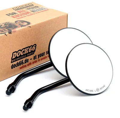 Immagine prodotto di Set di 2 specchietti retrovisori rotondi con  per motociclette