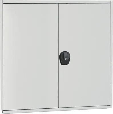 Produktbild von Flügeltür für Schulte Fachbodenregale mit Stecksystem | HxB 100x100cm | verschiedenschließend | Lichtgrau