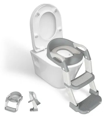Produktbild von Ikodm Toilettentrainer Toilettensitz Kinder WC Sitz  Töpfchen mit Treppe für 1-7 Baby Lerntöpfchen Toilette