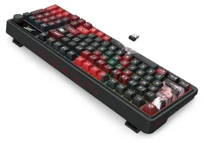 Obrázok produktu pre Bezdrôtová herná klávesnica – mechanická – 95 kláves – USB-C – RGB podsvietenie – kompatibilná s PC, laptopom a smartfónom
