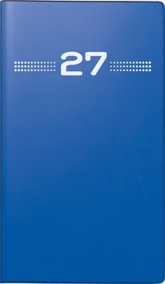 Produktbild von 2027 rido/idé PlankalenderMiniplane 1M/2S blau