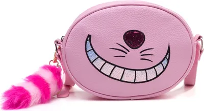 Produktbild von Disney Alice in Wonderland Cheshire Cat Shoulder Bag, Mädchen, Schultertasche, Reißverschluss, Pink, Abbildung, Pink