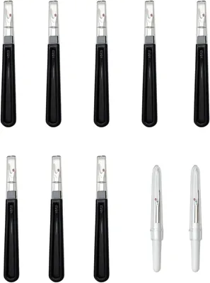 Produktbild von 10 Nahttrenner, GroßKlein Nahtauftrenner mit Schutzkappe zum Entfernen von Stichen, ergonomischer Griff, Nähzubehör für DIY, Basteln und Entfernen von Nähten, in Weiß und Schwarz