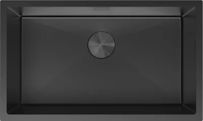 Produktbild von Mexen Trixo Einbauspüle 1-beckig 750 x 440 mm, schwarz - 6415751000-70