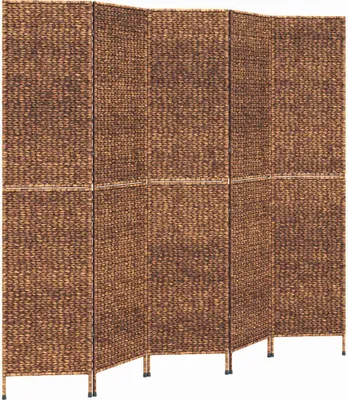 Obrázok produktu pre vidaXL Paraván 5 ks Hnedý 205x180 cm Vodný hyacint