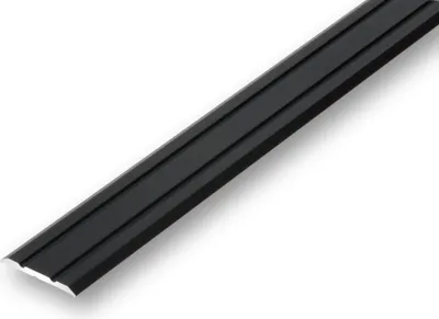 Produktbild von (9,80EUR/m) Übergangsprofil 25 x 900 mm schwarz selbstklebend flach Nahtdeckprofil Dehnungsfugenprofil Abdeckleiste