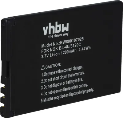 Produktbild von vhbw Akku Ersatz für Doro RCBNTC04 für Handy Smartphone Telefon (1200 mAh, 3,7 V, Li-Ion)