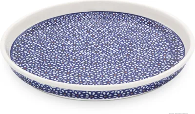Produktbild von Original Bunzlauer Keramik Essteller Ø 24,5 cm flach mit 2,5 cm hohem Rand im Design 120