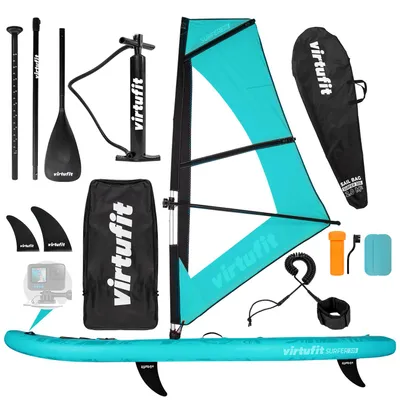 Immagine prodotto di VirtuFit Surfer 305 Stand Up Paddle Board turchese incl. set windsurf