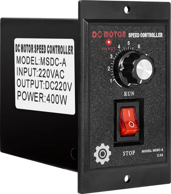 Obrázek produktu pro Regulátor otáček stejnosměrného motoru 400W, jednofázový vstup AC 220V, výstup DC 220V, elektrický regulátor otáček