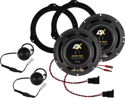 Produktbild von ESX DCS165, 2-Wege, 180 W, 90 W, 3 Ohm, 56 - 22000 Hz, 6 cm