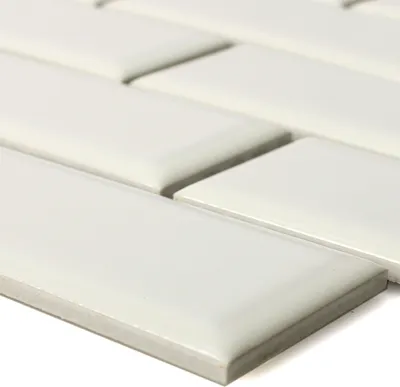 Produktbild von Keramik Mosaikfliesen Venturia Metro Facette Elfenbein