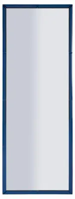 Image de FURNLUX Miroir mural Berlin Bleu 55cm / Couleur principale : Bleu / Dimensions : 55 x 150 x 2 cm