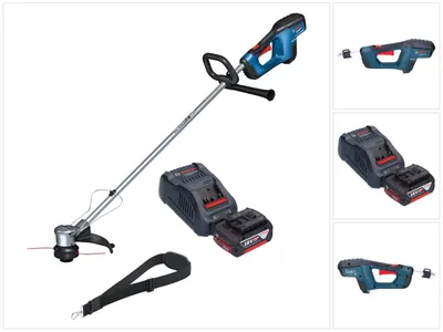 Obrázok produktu pre Bosch GRT 18V-33 Professional akumulátorová kosačka na trávu 18 V 330 mm bez kefiek + 1x akumulátor 5,0 Ah + nabíjačka