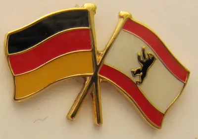 Produktbild von Berlin / Deutschland Freundschafts Pin Anstecker Flagge Fahne Nationalflagge