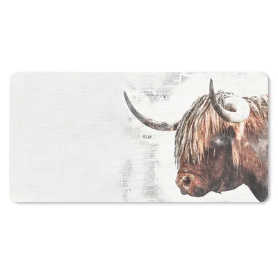 Produktbild von MuchoWow® Mauspad Mousepad Schottische Highlander - Kühe - Zeitungspapier 60x30 cm - Mousepads - Maus Mat - Pad - Mausunterlage - Nachhaltig