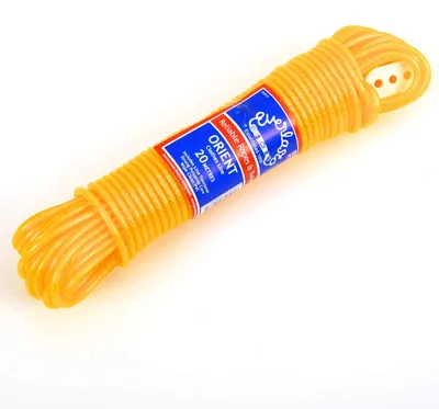 Produktbild von Solidchoice – PVC-Kleiderleine, 15 Meter, 4,8 mm Dicke, Gelb