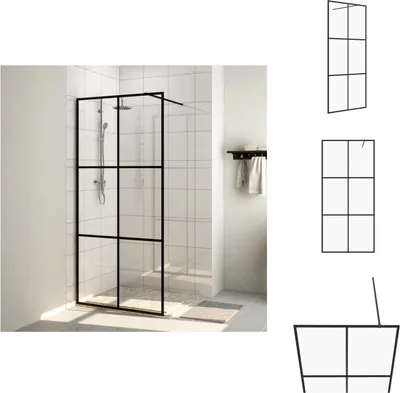 Immagine prodotto di vidaXL Schermo doccia per cabina doccia con vetro trasparente ESG 115x195 cm - Schermi doccia