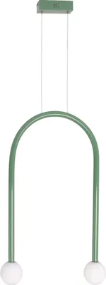 Immagine prodotto di Lampadario a LED ENIGMA verde 4W, bianco caldo, 352 lm, metallo, dimensioni: 180x40x8 cm, IP20, Maxlight