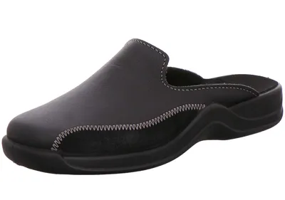 Produktbild von Rohde Herren Pantoffeln Hausschuhe Vaasa-H 2752-90, Größe:47 EU, Farbe:Schwarz