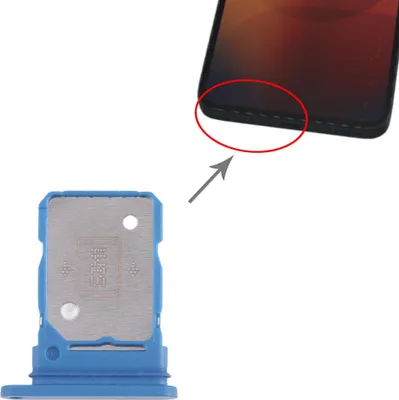 Produktbild von Für Nothing Phone 3A SIM Karten Tray Dual SIM Ersatzteil Blau