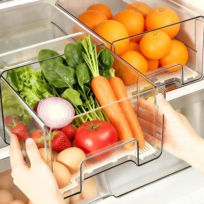 Produktbild von Erweiterbarer und Stapelbarer Organizer für Kühlschrank und Schubladen