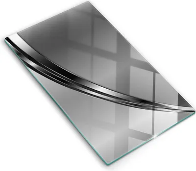 Produktbild von Abdeckung Glas - Küchenabdeckung - 30x52 cm - Abdeckplatte - Metallabstraktion