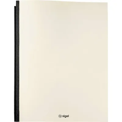 Zdjęcie produktu dla Sigel CF304, Konwencjonalny folder na dokumenty, A4, Karton, Beżowy, Czarny, Matowy, Portret