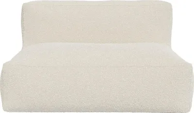 Produktbild von Sofa 2-Sitzer - Bouclé-Stoff - Cremeweiß - NOUMARA