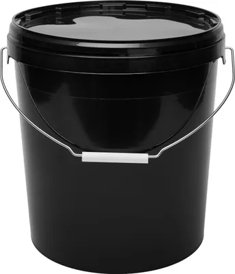 Produktbild von Garronda Eimer mit Deckel, 16 Liter, 20 Stück, für die Lagerung von Lebensmittel- und Chemischen Produkten Schwarz GD-0071