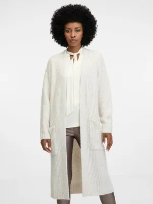 Produktbild von Orsay Cremefarbene Strickjacke für Damen 1000996A00109__L