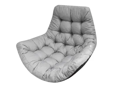 Produktbild von Bjird Hängesessel Kissen, Auflage für Papasansessel - 100x120 cm, Grau (Oxford) - Polster, Sitzkissen, Hängeschaukel, Hängekorb