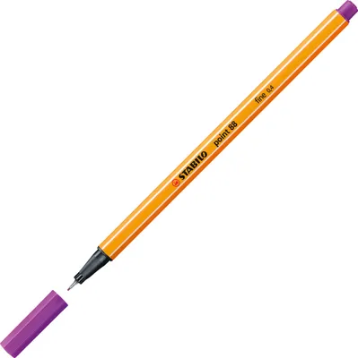 Zdjęcie produktu dla STABILO point 88, Liliowy, Liliowy, Pomarańczowy, Sześciokątny, Metal, 0,4 mm, Niemcy